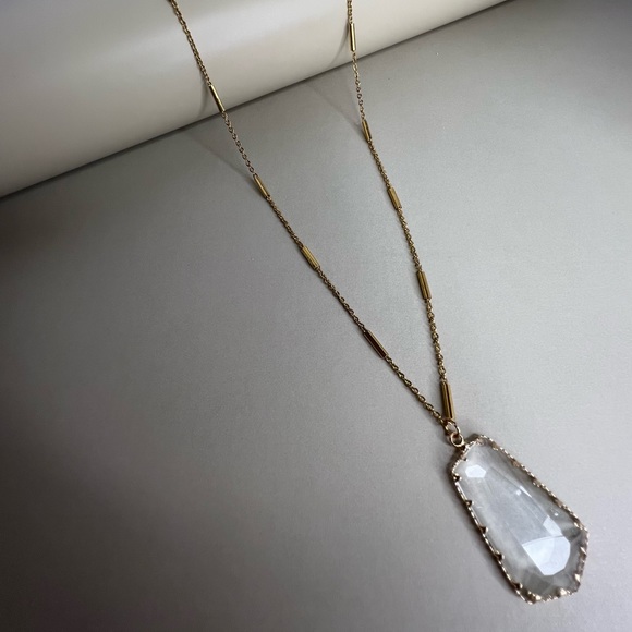 Boho Chic Classic Gold Necklace - Artsy Chic Long Pendant Necklace - Picture 14 of 17